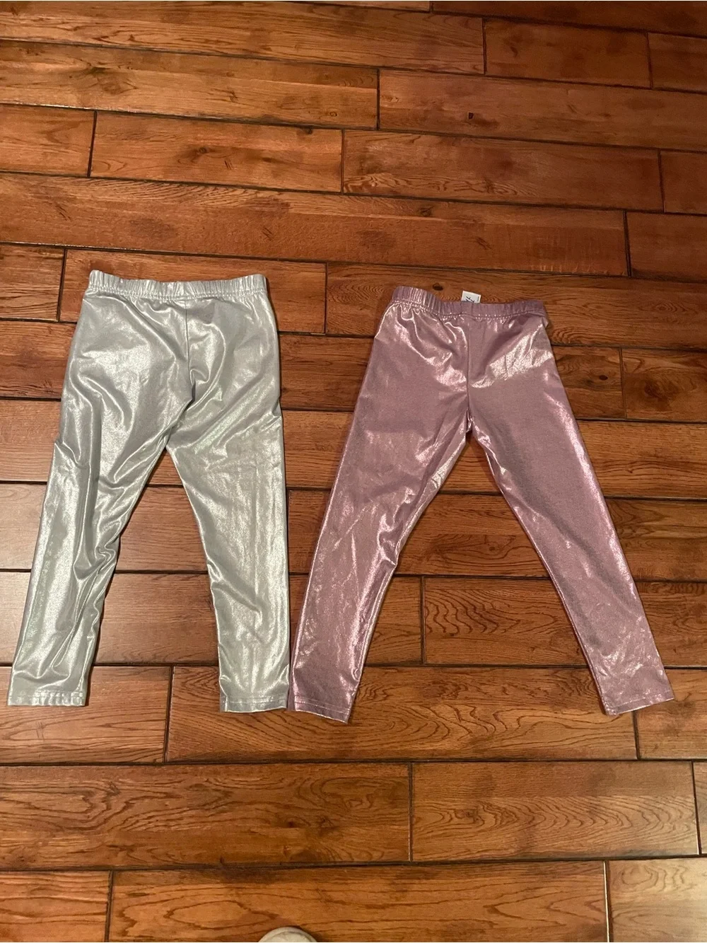 Carters Girls Metallic Legging & Sweatshirt Sets - Lavender & Cream Size 7